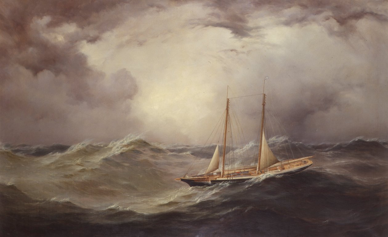 Livland efter at have mistet bovspryd midt i Atlanterhavet, 1871 af Unknown