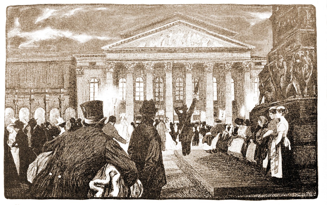 München Teater, Hoftheater. 19. århundrede. af Unknown artist