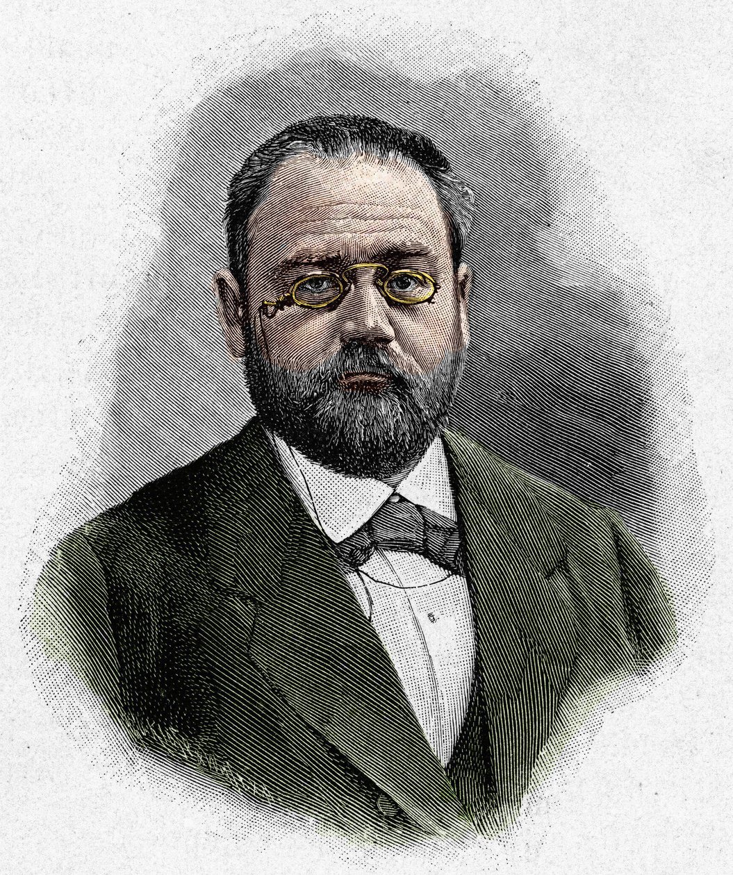 Portræt af Emile Zola (1840-1902) af Unknown artist