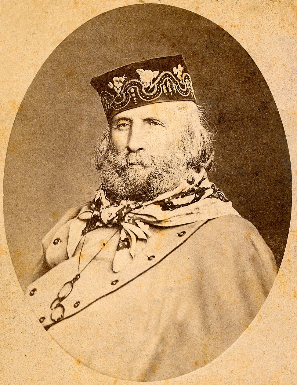Portræt af Giuseppe Garibaldi (1807-1882) 1875. af Unknown artist
