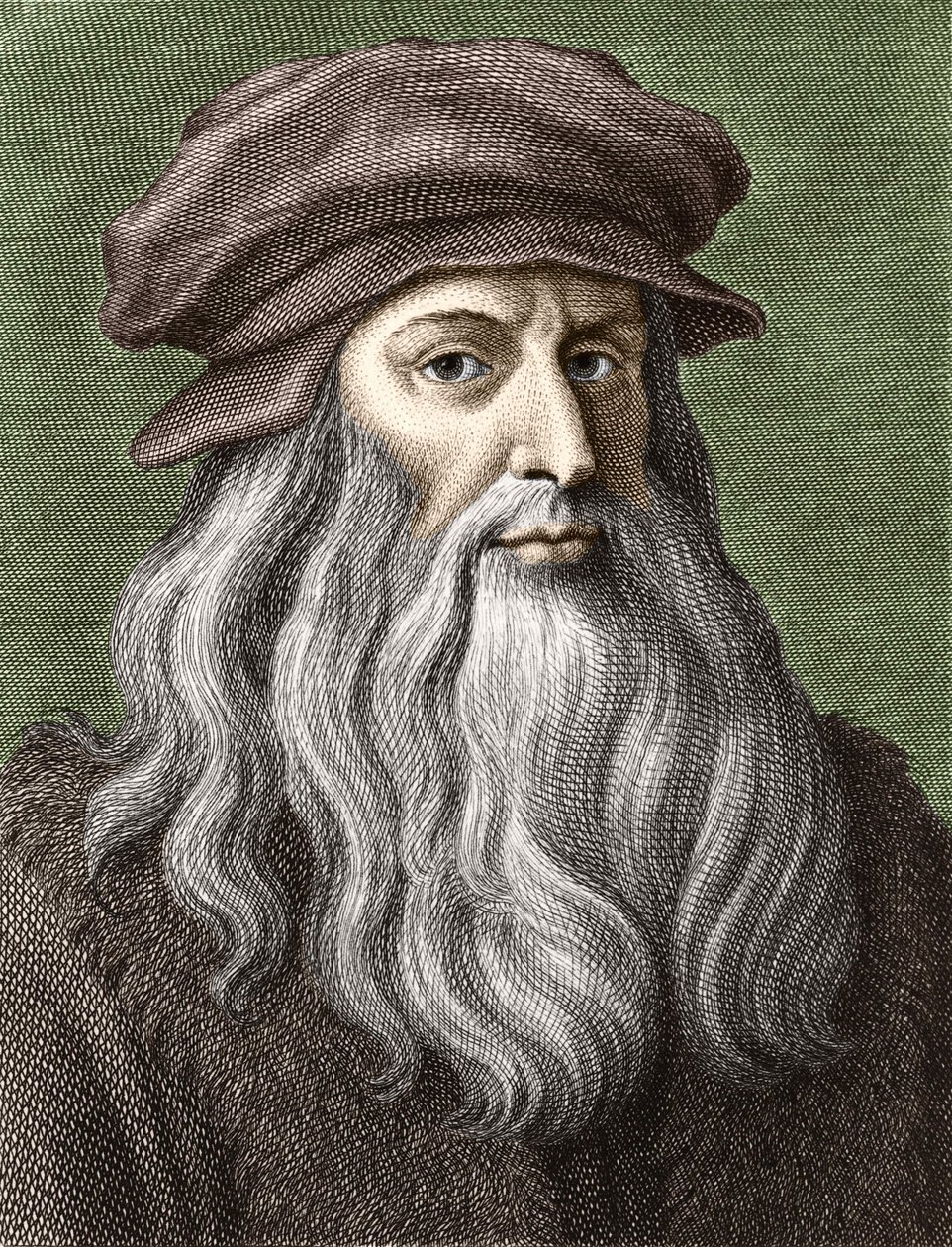 Portræt af Leonardo da Vinci af Unknown artist