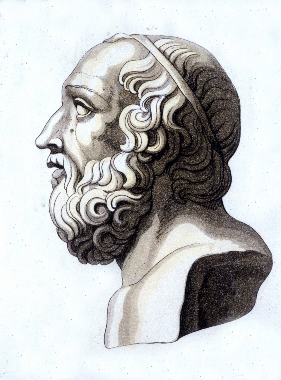 Portræt af Platon (-428; -348). af Unknown artist