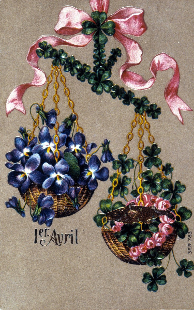 Postkort til 1. april. af Unknown artist