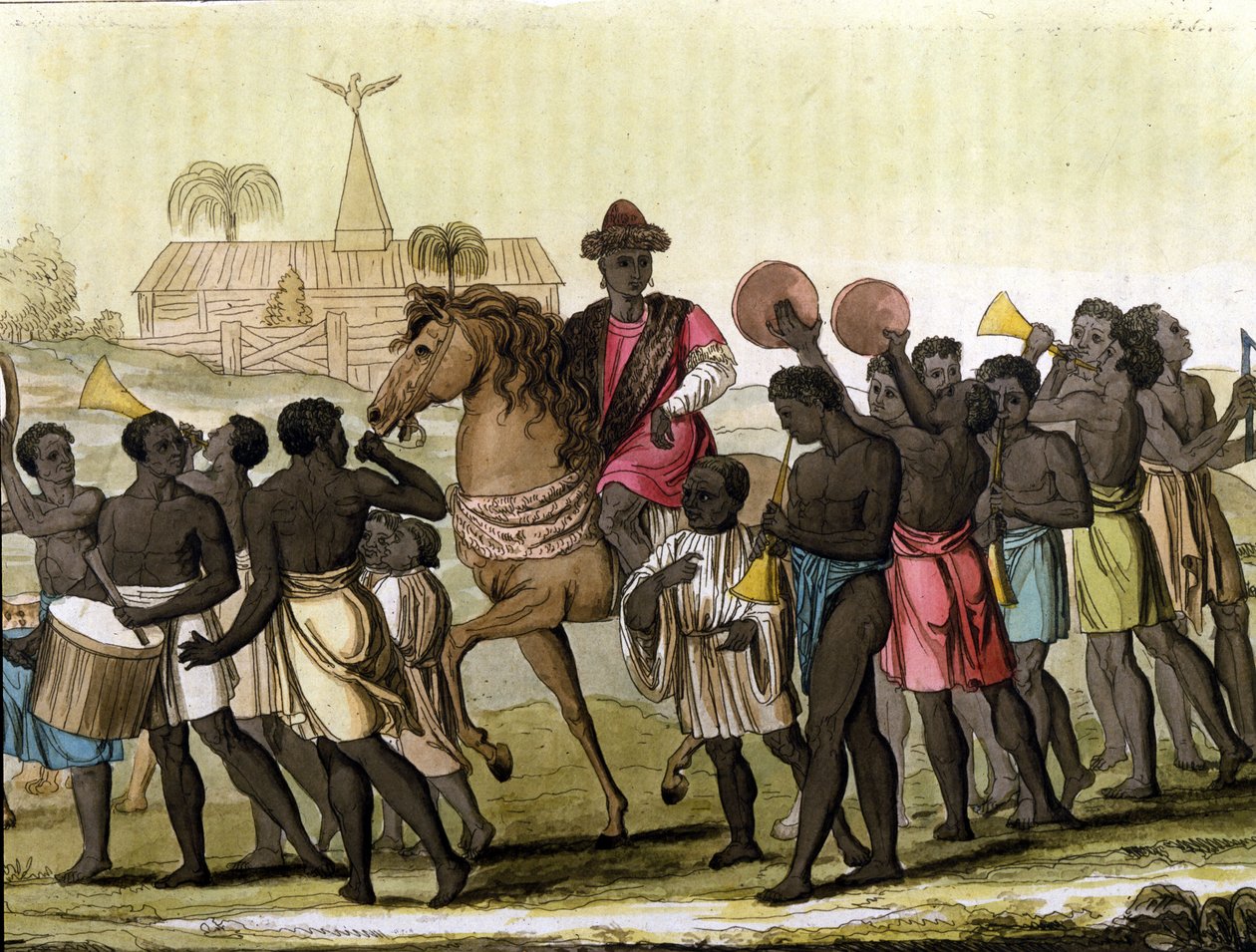 Kongen af Benin (Dahomey). af Unknown artist