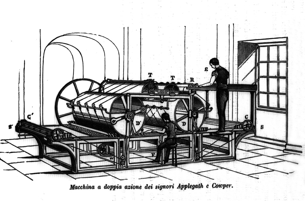Appelgate og Cowper dobbeltvirkende udskrivning. 1896. af Unknown artist