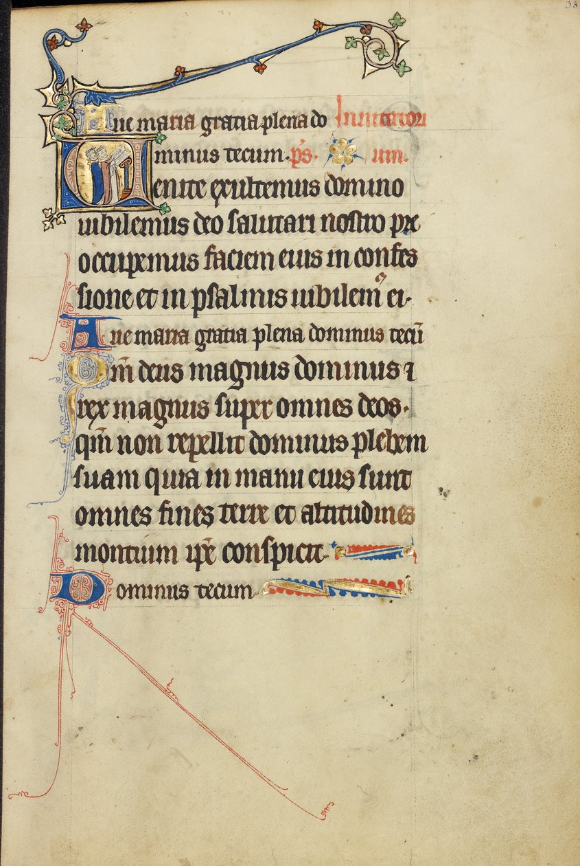 Initial V: Gejstlige, der synger af Unknown artist