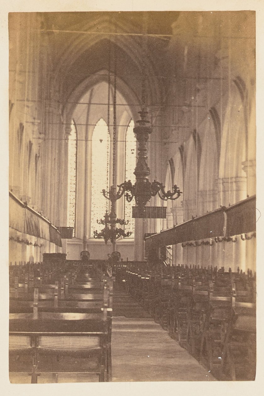 [Interiørbillede af en kirke]. af Unknown artist