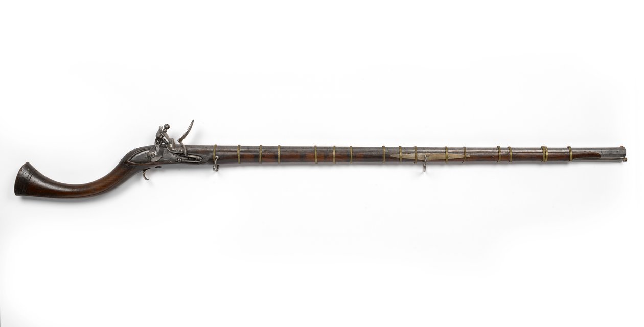 Jezail, ca. 1800 (jezail, flintlock) af Unknown artist
