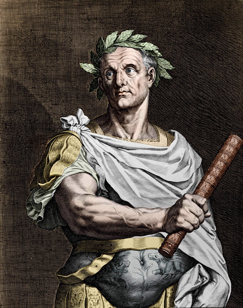 Julius Cæsar (101-44 f.Kr.), romersk statsmand. af Unknown artist
