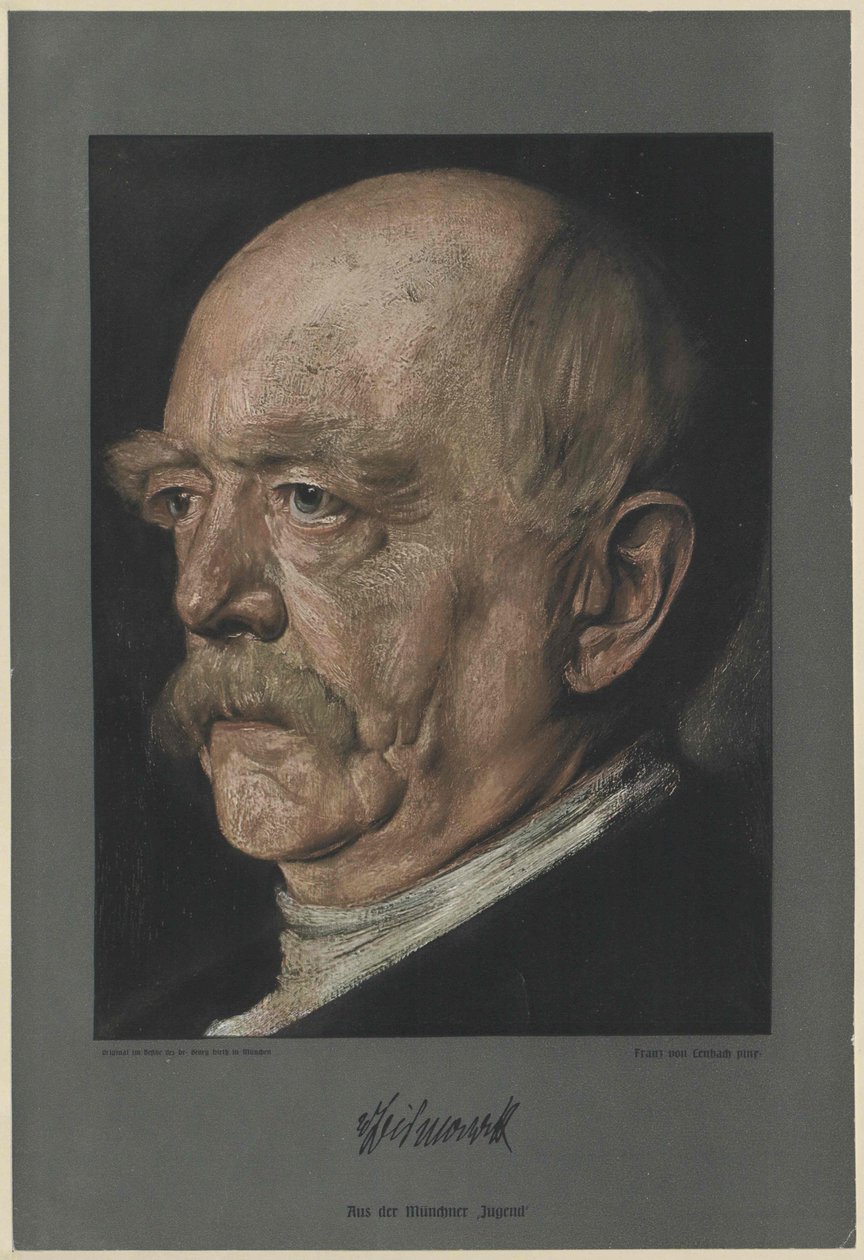 Otto greve af Bismarck (print) af Unknown artist