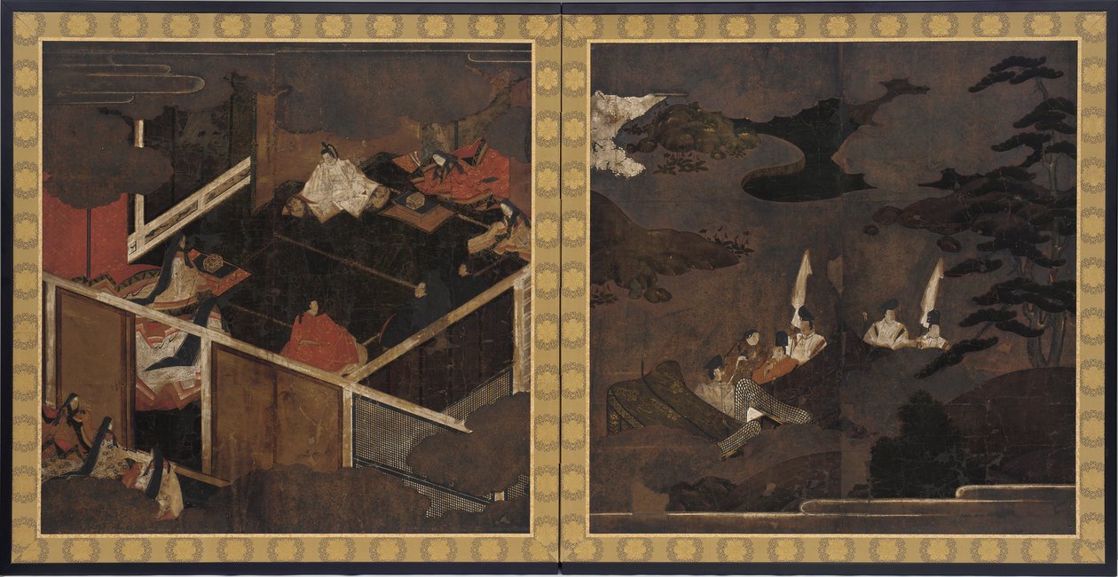 Scener fra <em>Fortællingen om Genji</em> af Unknown artist