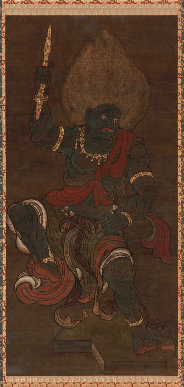 Yaksha form af Vajrapani (blå mad) af Unknown artist