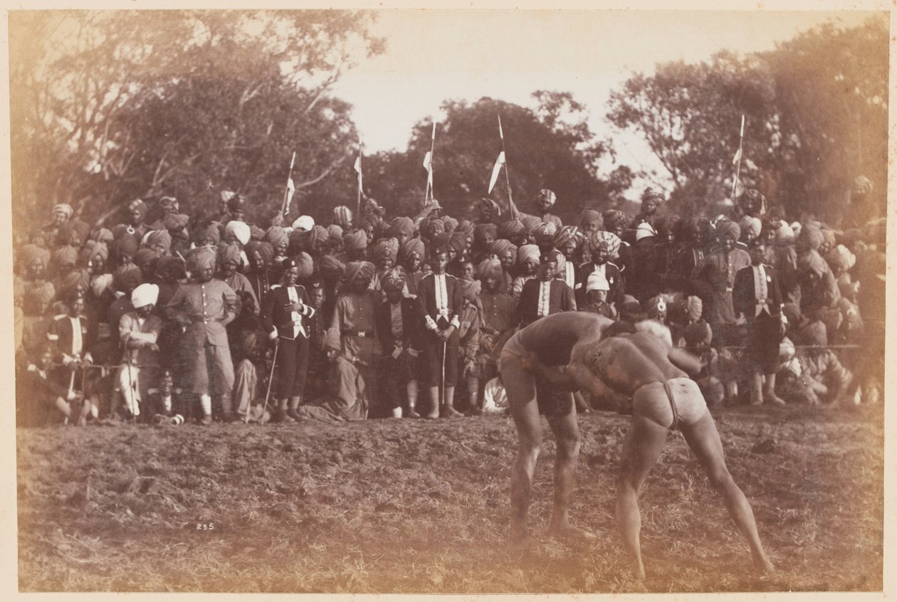 En brydningskonkurrence, Delhi af Unknown photographer