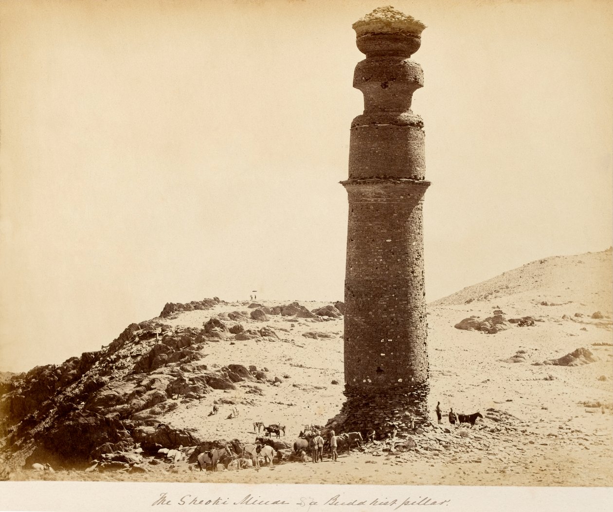 Alexanders søjle nær Kabul af Unknown photographer