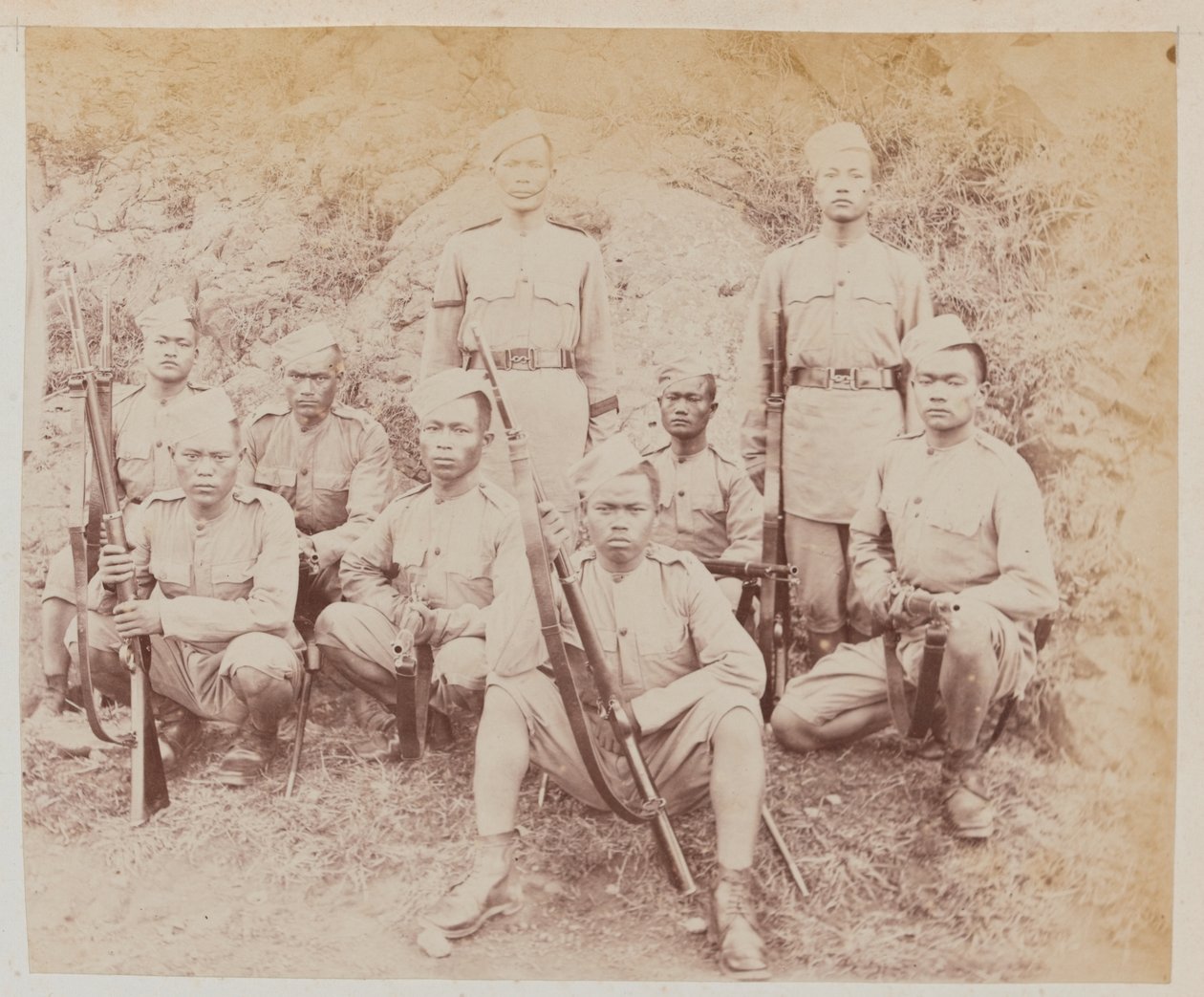 Afdeling fra 4. Gorkha Regiment af Unknown photographer