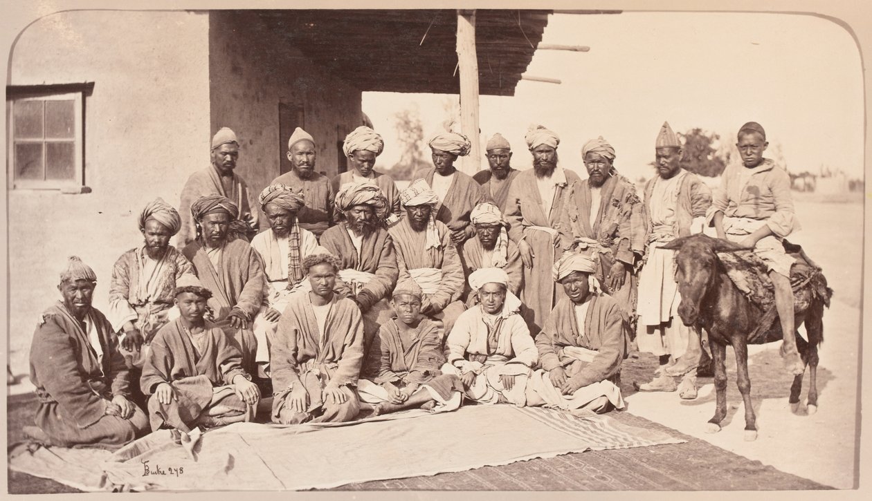 Durbar Square og lokale høvdinge, Kabul af Unknown photographer