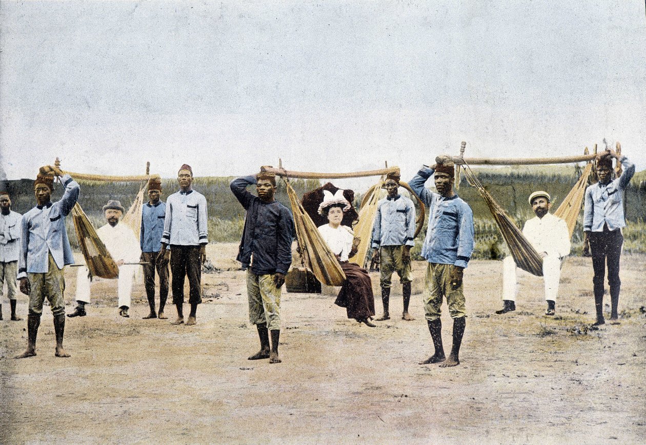 Hamaquaria i Dahomey (Benin), slutningen af det 19. århundrede af Unknown photographer