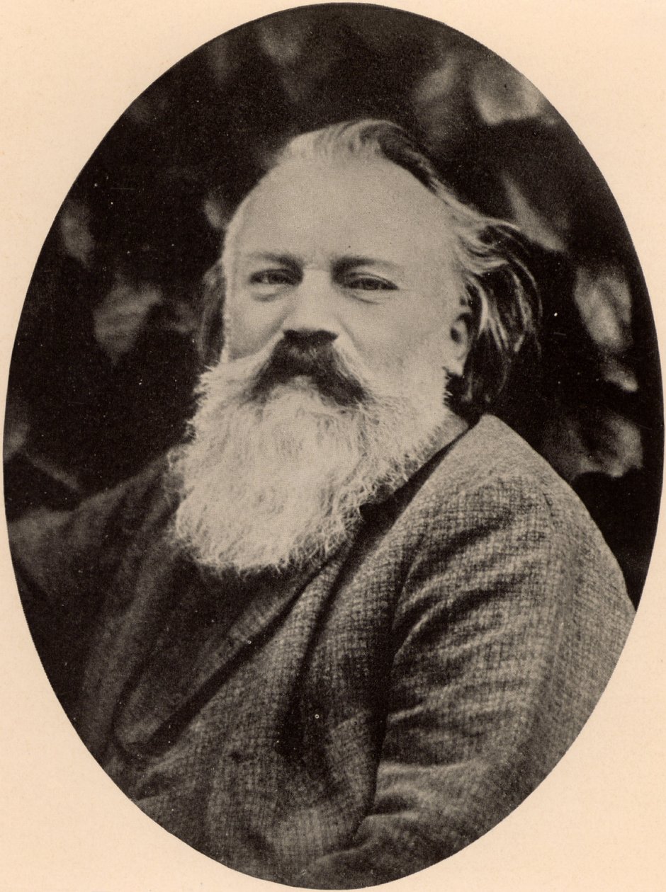 Johannes Brahms (1833-1897) tysk komponist af Unknown photographer