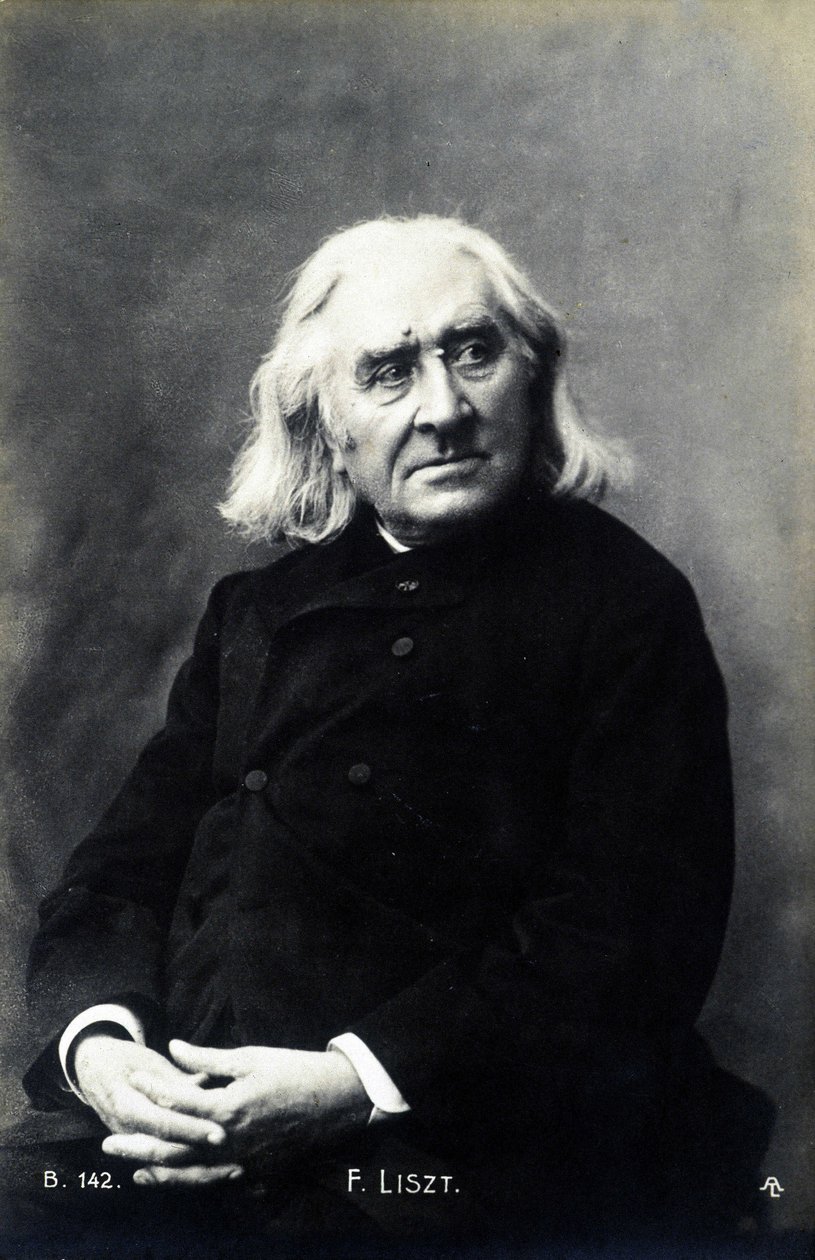 Portræt af Franz Liszt. af Unknown photographer