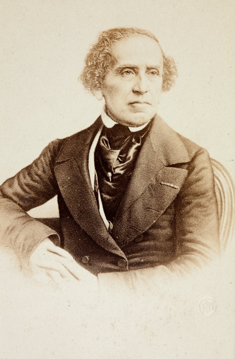 Portræt af Giacomo Meyerbeer af Unknown photographer