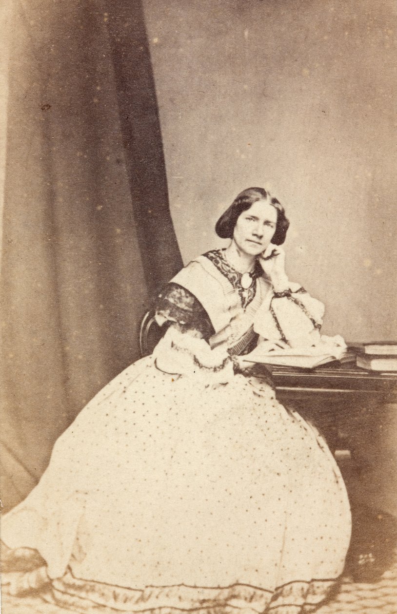 Portræt af Jenny Lind Goldschmidt af Unknown photographer