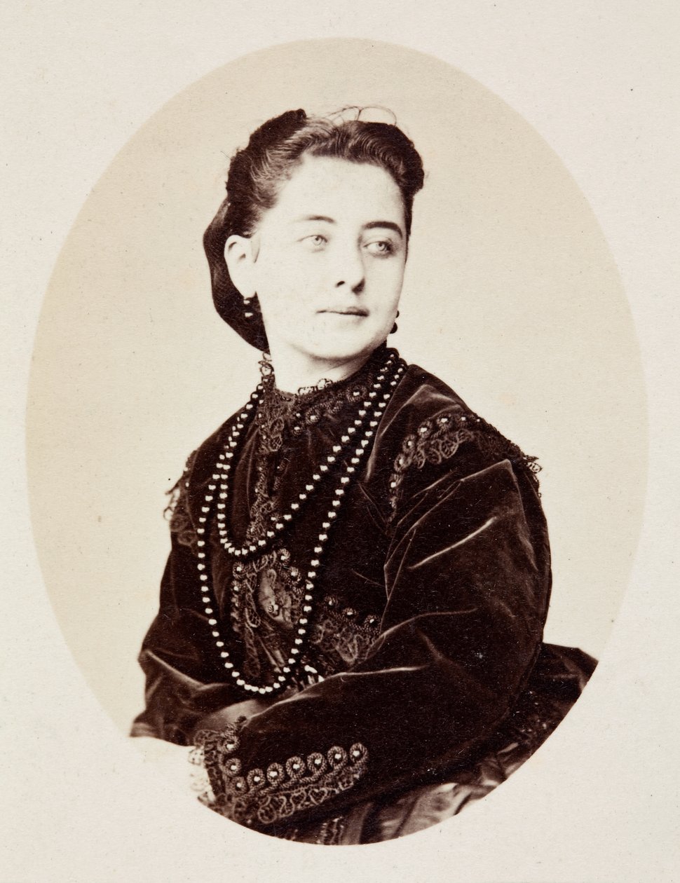Portræt af Pauline Lucca af Unknown photographer
