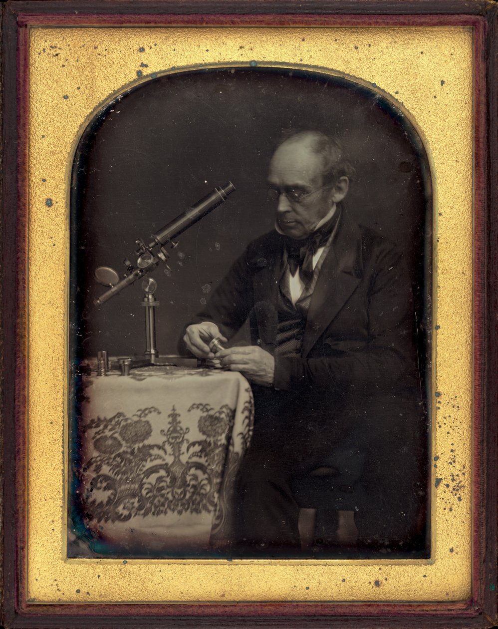 Portræt af en videnskabsmand, ca. 1840 (foto) af Unknown photographer