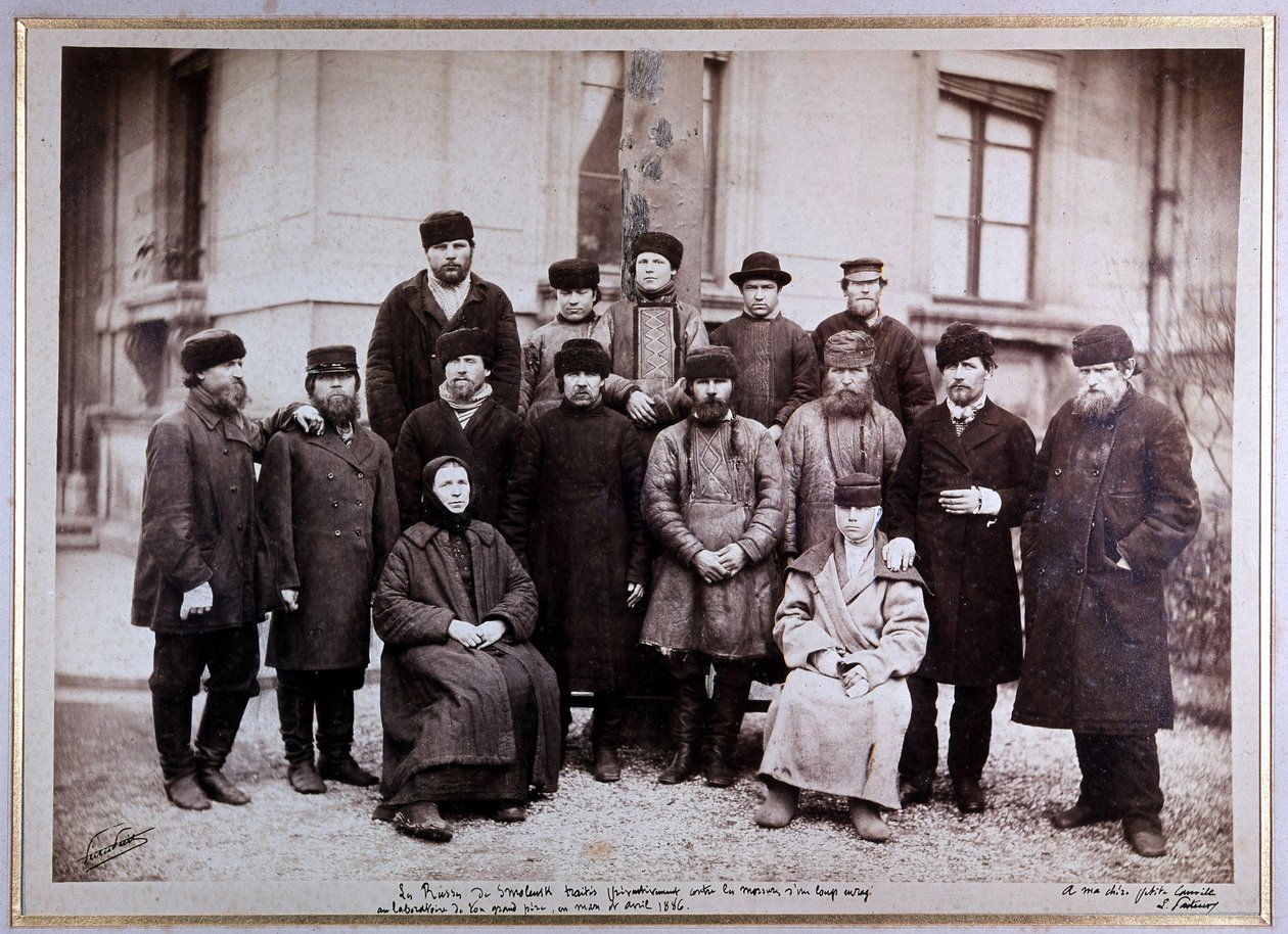 Russere af Smolensk, afhandlinger mod rabies af Unknown photographer