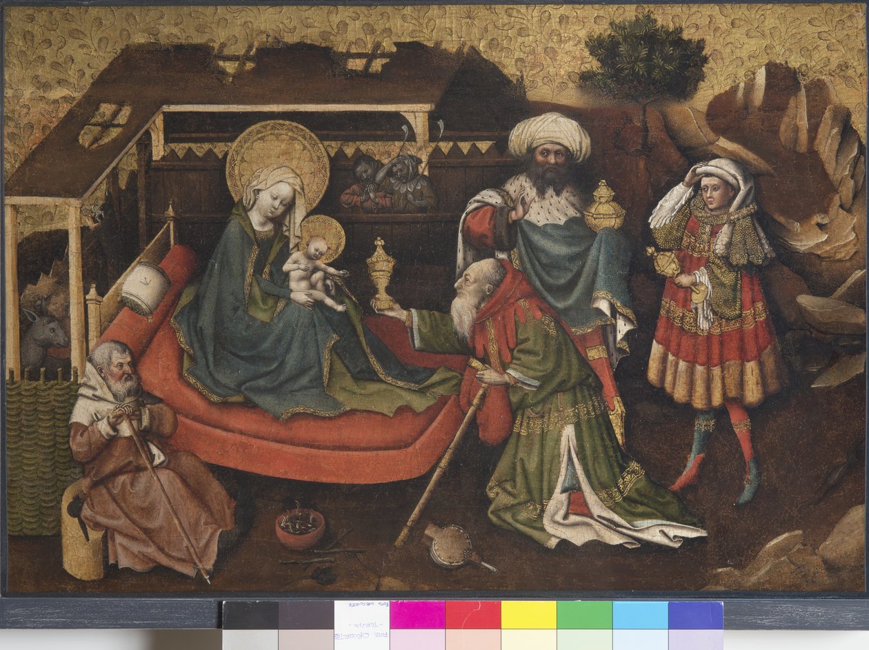 Tilbedelse af Magi af Upper Rheinish Master