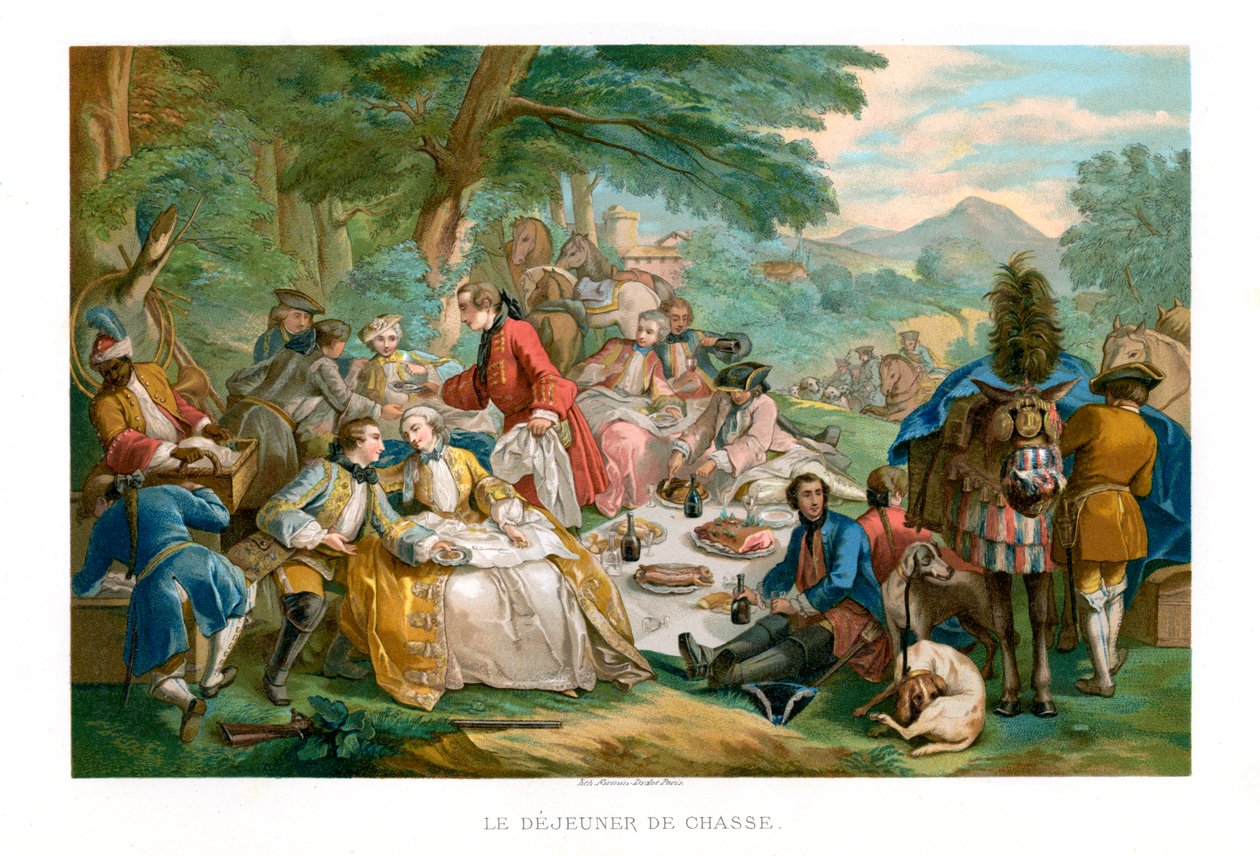 Jagtfrokost, 1737, 1885. af Urrabieta