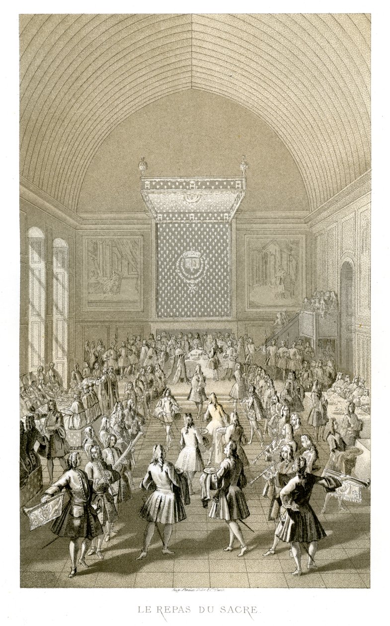 Kroningsmåltidet, 1715, 1885. af Urrabieta
