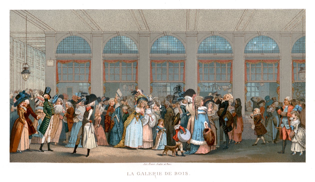 Galerie de Bois, Paris, 1787, 1885. af Urrabieta