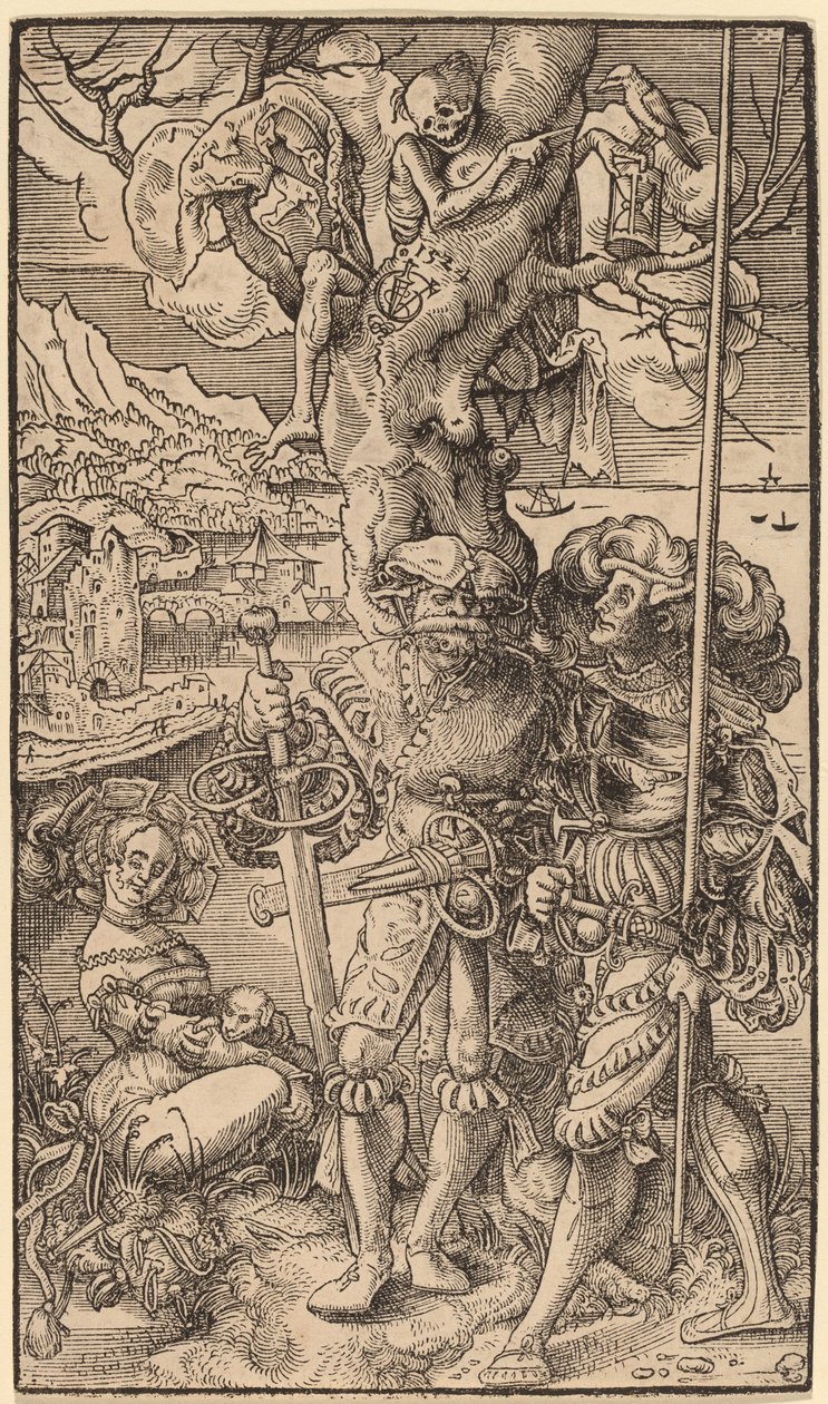 To lejesoldater og en kvinde, 1524. af Urs Graf
