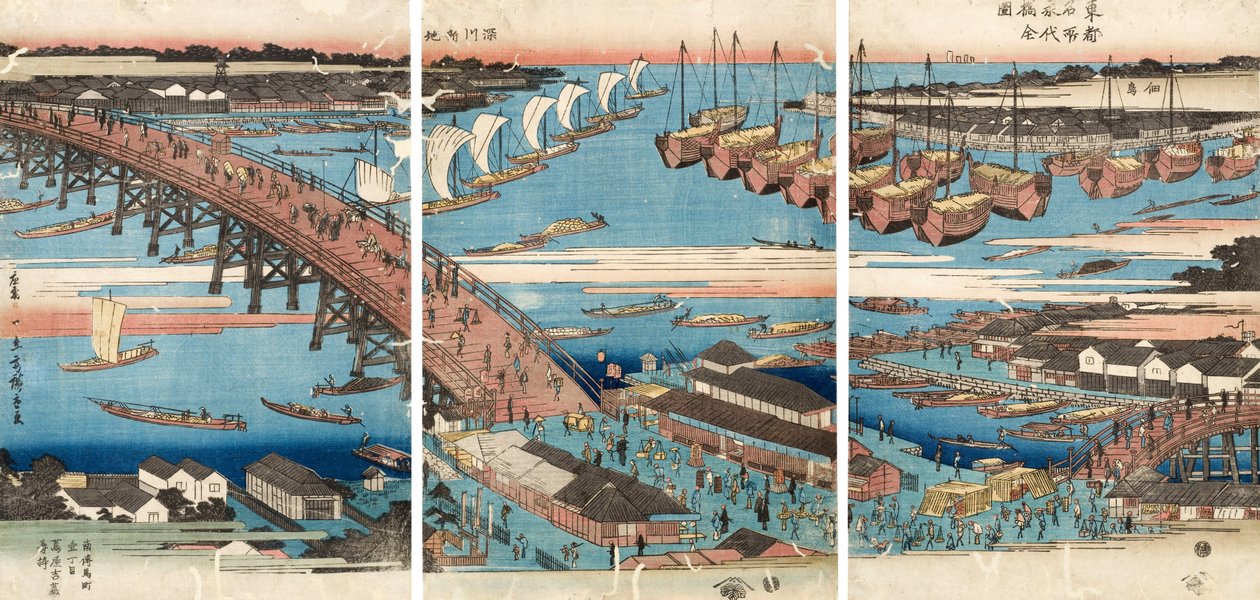 Træsnit af Utagawa Hiroshige