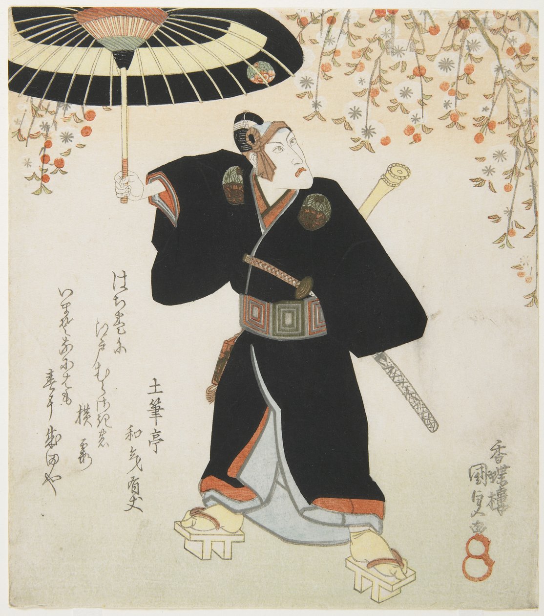 (A c og r Ichikawa Danju _ro_ ゔ ii as skeroku), er ry 19th-mi d 19th sentsu ry af Utagawa Kunisada