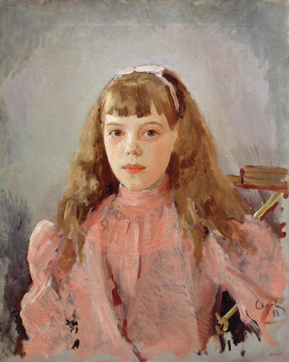 Portræt af storhertuginde Olga Alexandrovna (1882-1960) 1893 af Valentin Aleksandrovich Serov