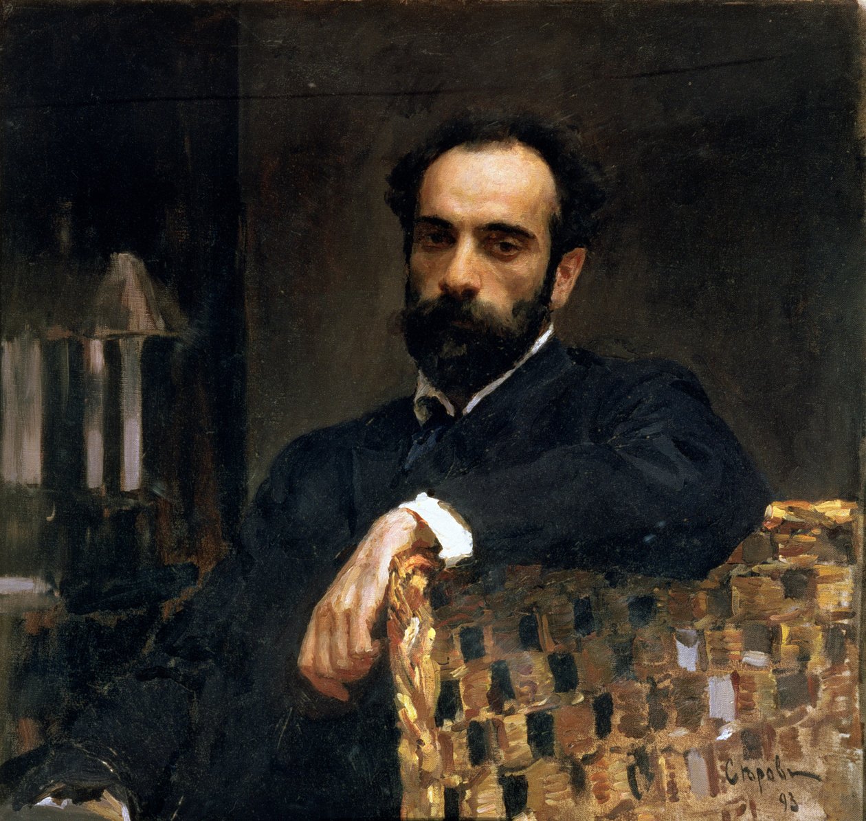 Portræt af kunstneren Isaak Ilyich Levitan (1860-1900), 1893 af Valentin Aleksandrovich Serov