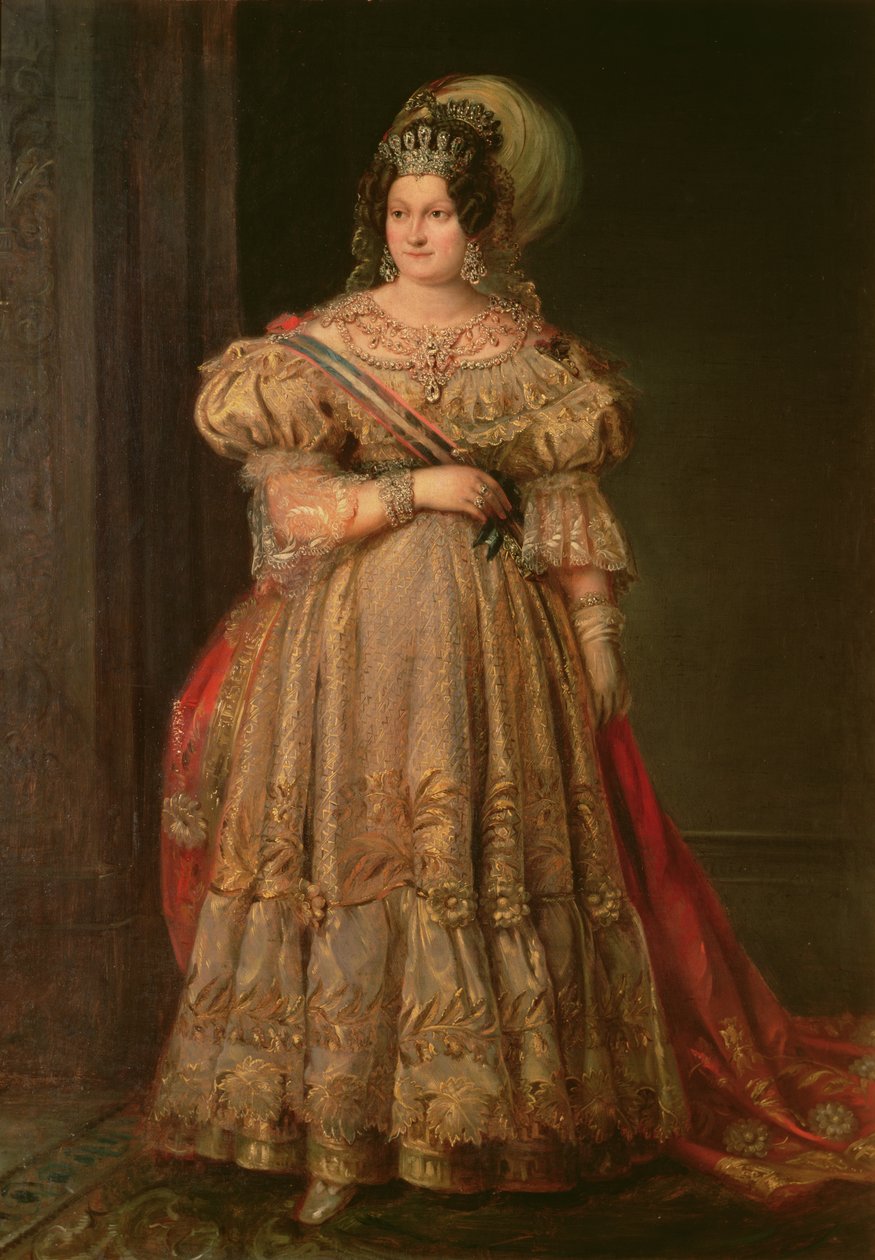 Maria Christina de Bourbon (1806-1878) af Valentin Carderera y Solano