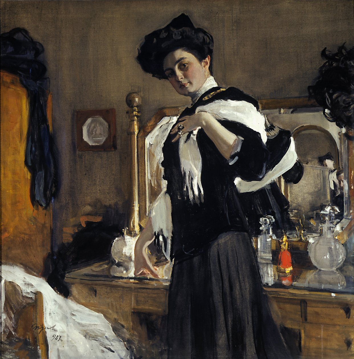 Portræt af G.L. Girshman af Valentin Aleksandrovich Serov