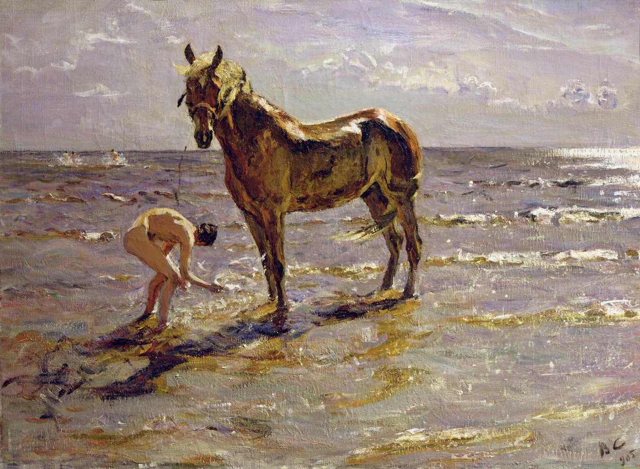 Bader en hest, 1905 af Valentin Aleksandrovich Serov