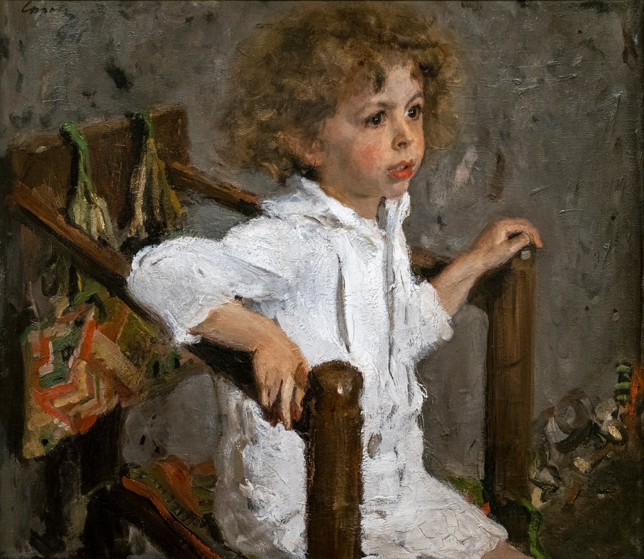 Portræt af Mika Morozov af Valentin Aleksandrovich Serov