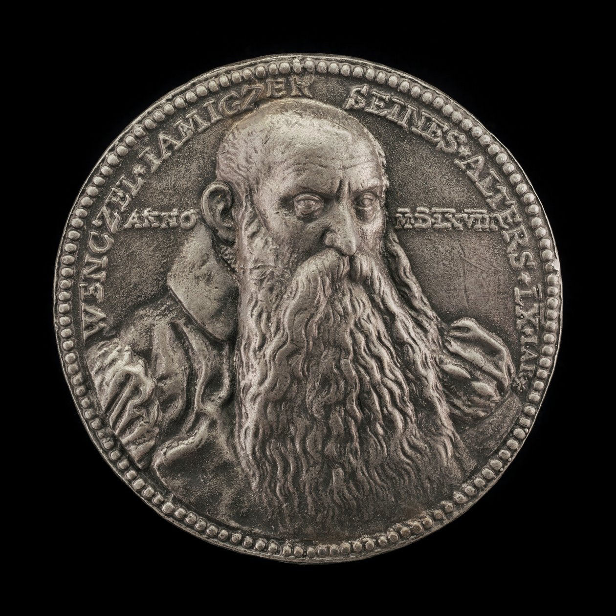 Wenzel Jamnitzer, 1508-1585, guldsmed, 1568. af Valentin Maler