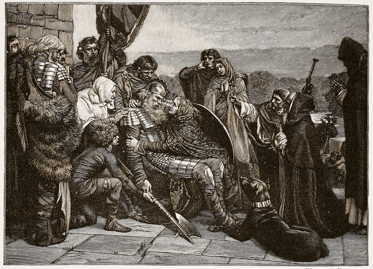 The Death of Siward, illustration fra 