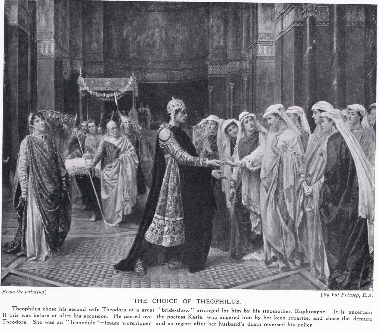 Valget af Theophilius af Valentine Cameron Prinsep