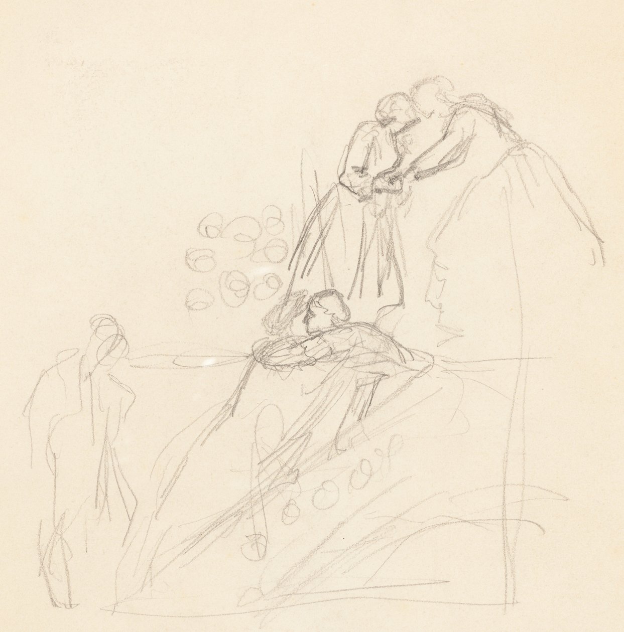 Figurstudier [verso] af Valentine Cameron Prinsep