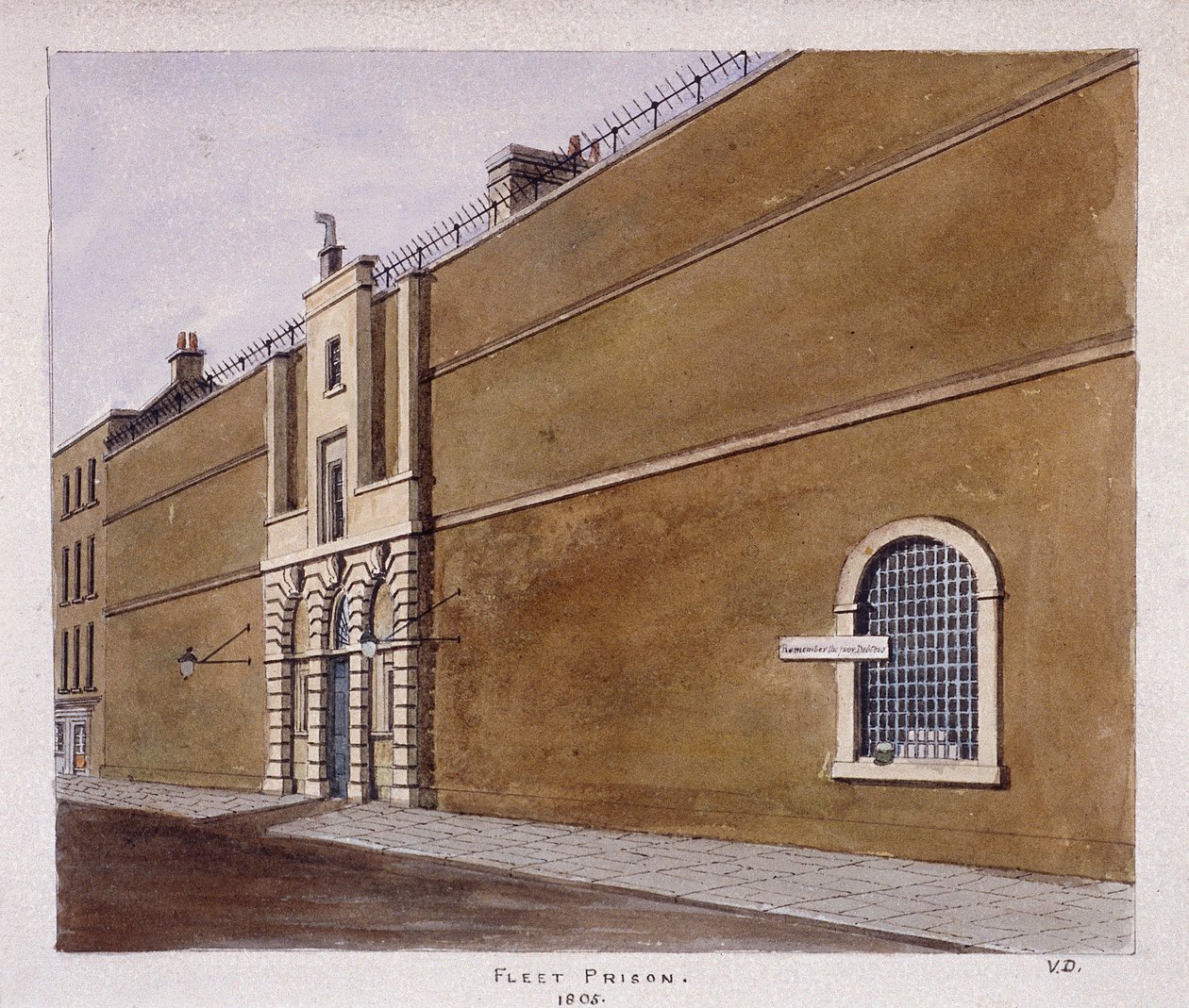 Fleet Prison, London, 1805 af Valentine Davis