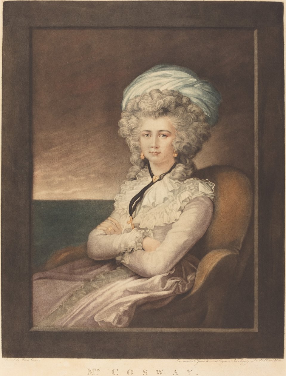 Maria Cecilia Louisa Cosway, 1787. af Valentine Green