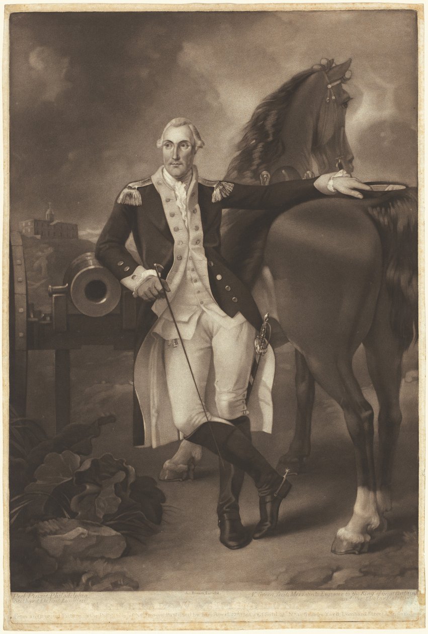 George Washington af Valentine Green, after Thomas Stothard, after Charles Willson Peale