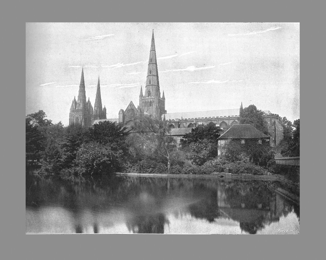 Lichfield Cathedral, c1900 af Valentine and Sons Ltd