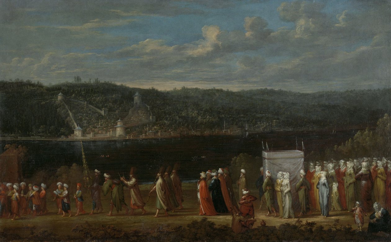 Tyrkisk bryllup, 1789 af Vanmour